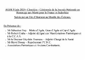 2024 06 08 CAP D AGDE-  HOMMAGE AUX COMBATTANTS EN INDOCHINE